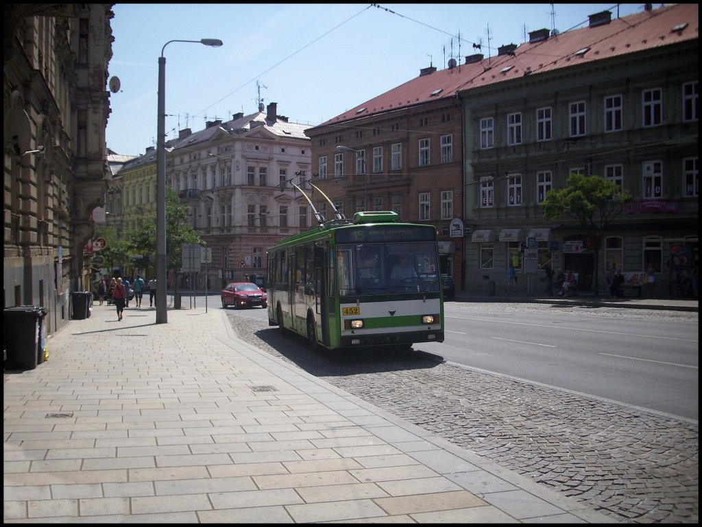 Skoda Trolleybus der Dopravn� podniky města Plzně in Plzen.

