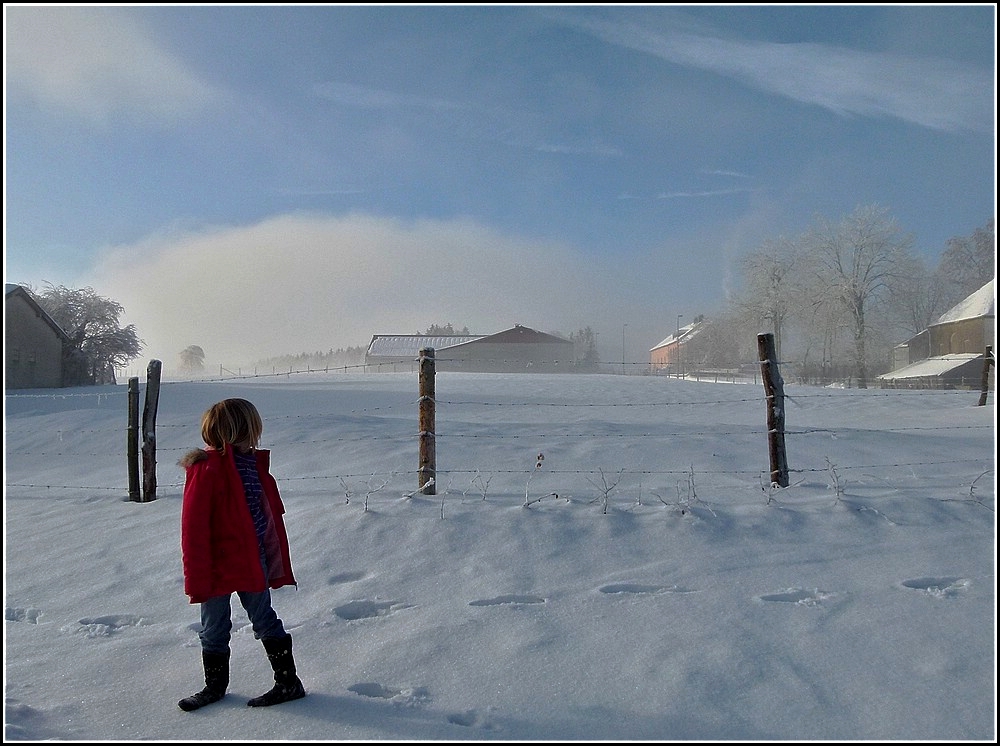 Spuren im Schnee. Berl� 31.12.2010 (Jeanny)