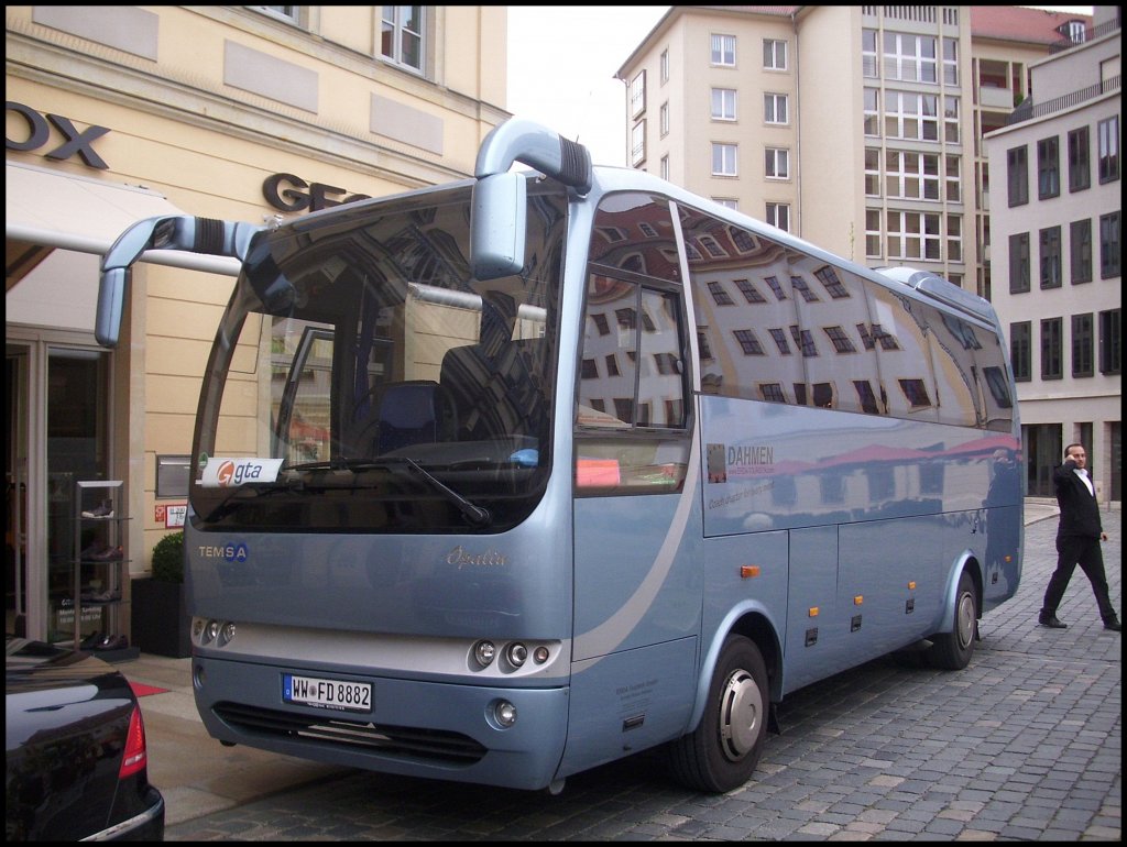 Temsa Opalin von Erda Touristik GmbH aus Deutschland in Dresden.