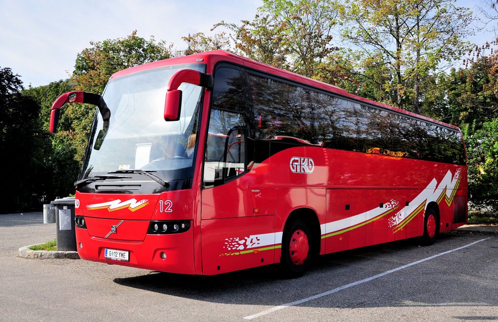 VOLVO 9700 aus �sterreich im September 2012 in Krems n der Donau gesehen.