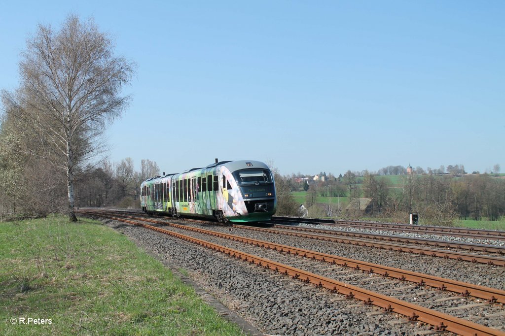 VT04 als VBG81110 Schwandorf - Marktredwitz bei Sch�nfeld. 25.04.13