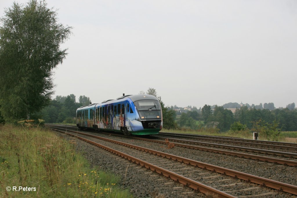 VT06 als VBG8110 Schwandorf - Hof bei Sch�nfeld. 02.09.11
