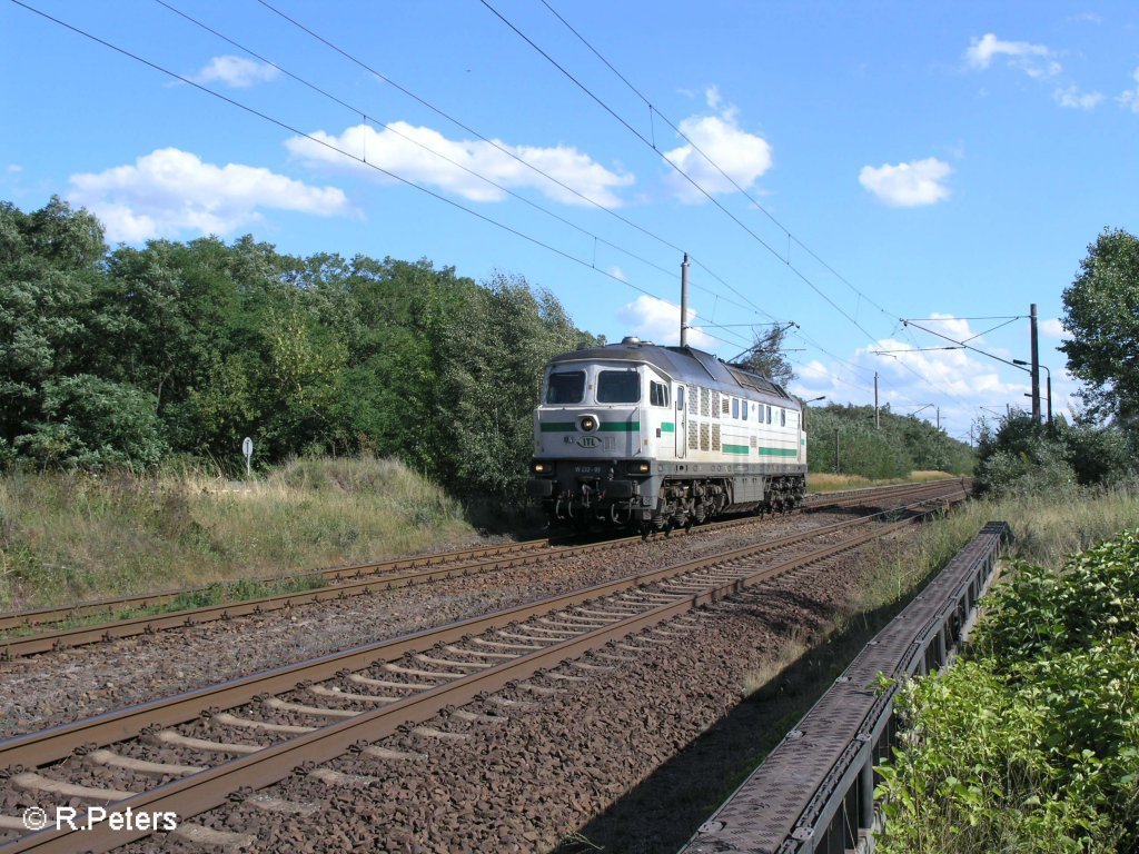 W232.09 kommt solo aus Guben zur�ck am ex HP Vogelsang vorbei. 13.08.08