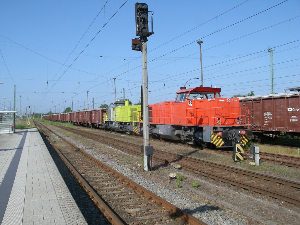 Wieder waren die MakG1206 1507 und 275 119-6 in Bergen/R�gen,diesmal am 15.Juni 2013.