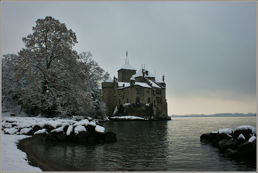 Winterstimmung am Chteau de Chillon.
(05.01.2010) 