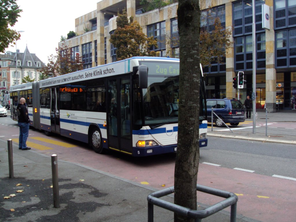 ZVB-Mercedes Citaro NR.5 Baujahr 2002 in Zug,Metalli am 8.10.12