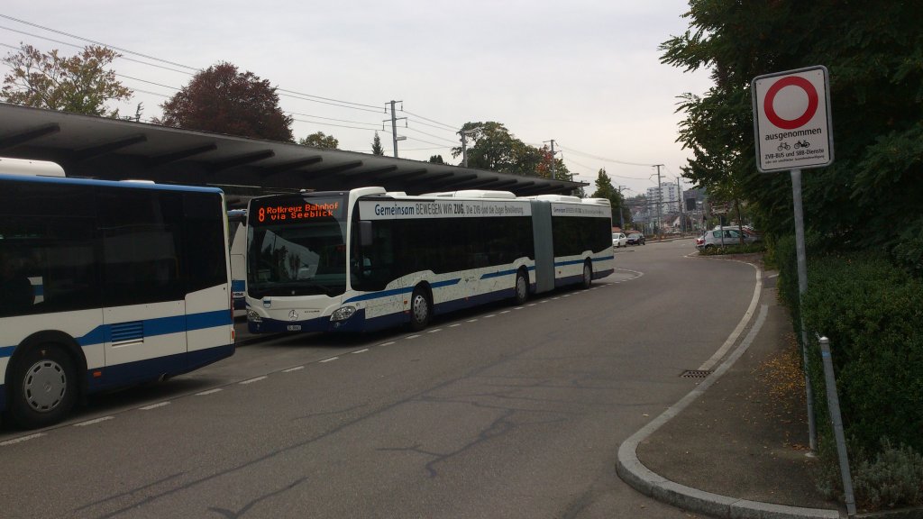 ZVB-Mercedes Citaro NR.61 am Bahnhof Cham am 8.10.12. Der zweite Mercedes Citaro Euro 6 den es bisher gibt.