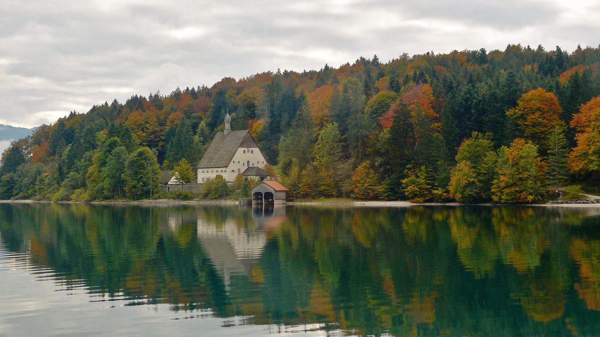 . Aussicht �ber den Walchensee in Richtung Kl�sterl. 10.10.2015 (Hans)