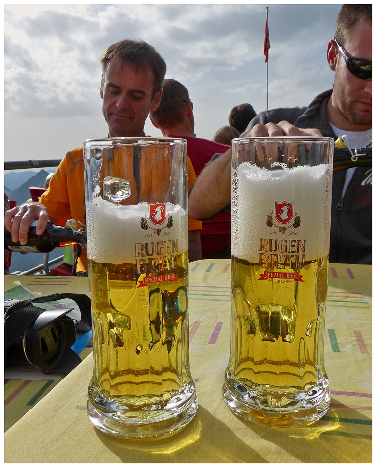 . Der Durst war gro� nach der anstrengenden Wanderung. 28.09.2013 (Jeanny)