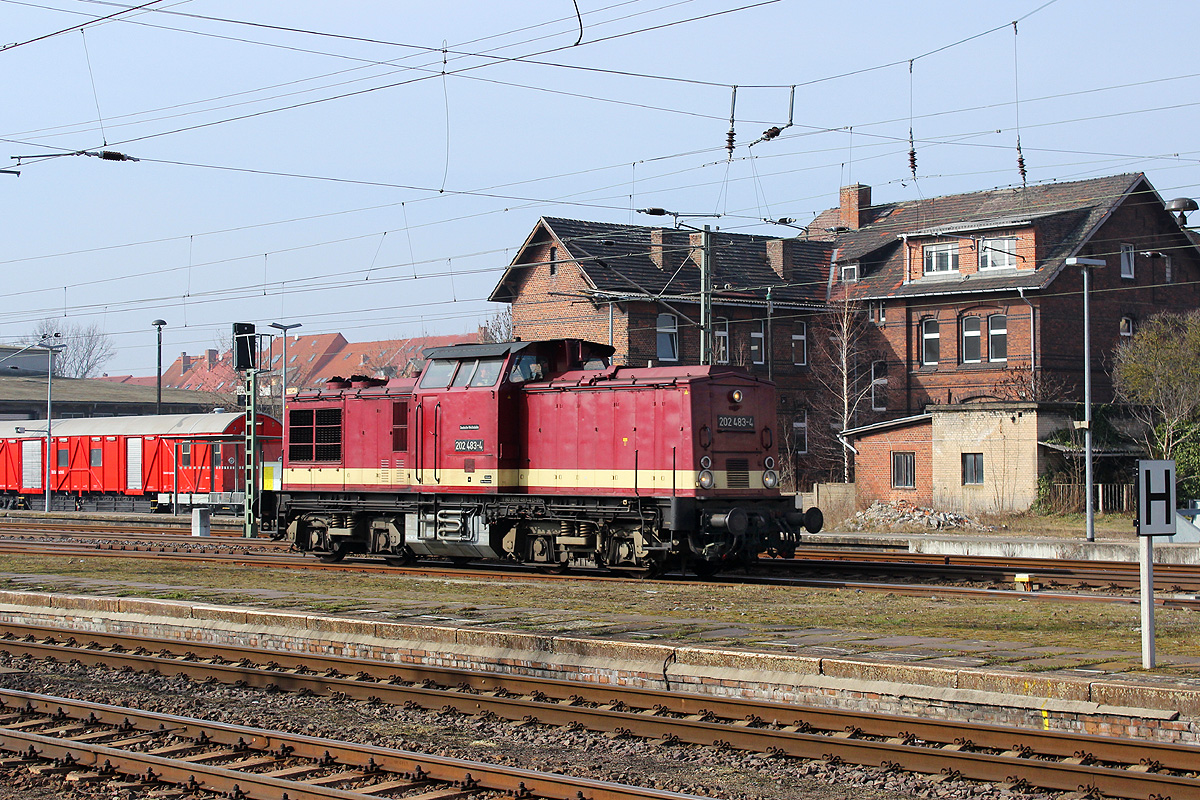 07.03.2014 13:36 Uhr - Kurz darauf fuhr die WFL 202 483 aus Richtung Oebisfelde kommend ebenfalls in Richtung Rathenow durch.