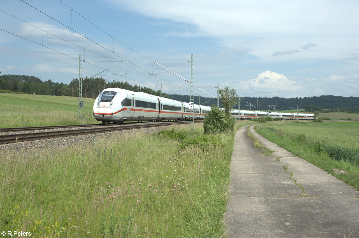 0812 036 ICE 504 München - Hamburg bei Oberdachstetten. 08.06.24