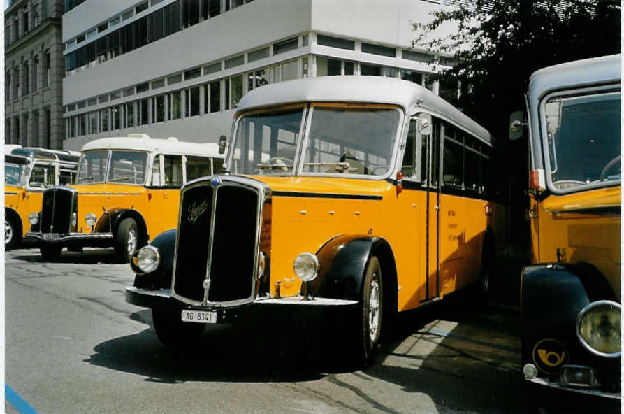 (086'836) - Stutz, Oberlunkhofen - AG 8341 - Saurer/Tscher (ex Dubs, Stallikon) am 25. Juni 2006 in Bern, Museum fr Kommunikation