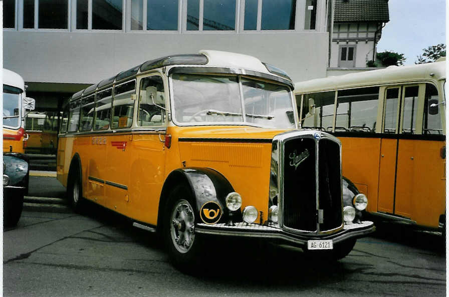 (087'014) - Tschannen, Zofingen - AG 6121 - Saurer/Tscher (ex Luk, Grsch) am 25. Juni 2006 in Bern, Museum fr Kommunikation