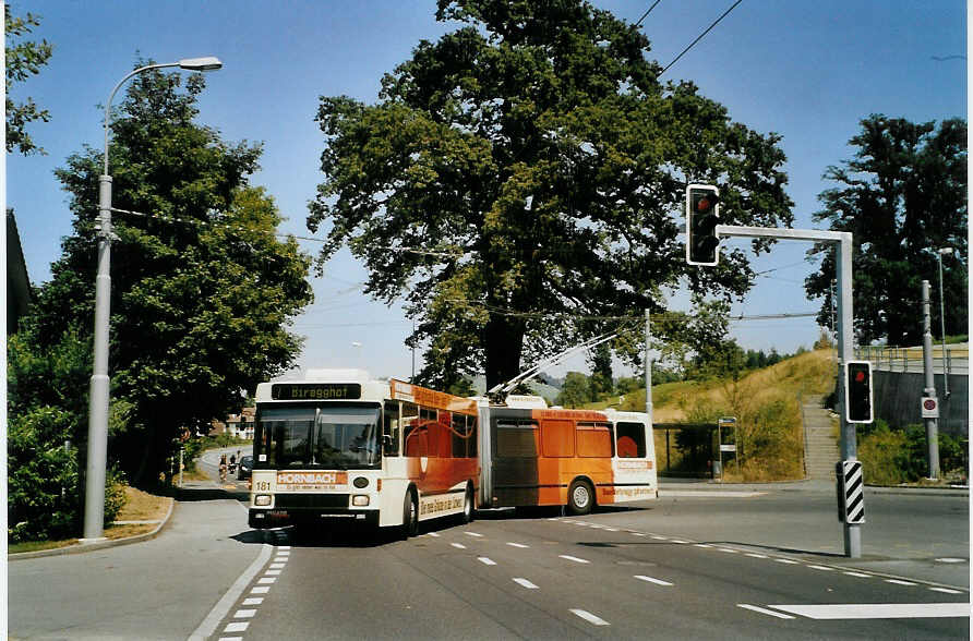 (087'534) - VBL Luzern - Nr. 181 - NAW/Hess Gelenktrolleybus am 25. Juli 2006 in Luzern, Unterlchli