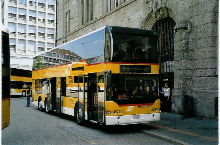 (088'133) - PostAuto Ostschweiz - AR 14'838 - Neoplan (ex P 27'016) am 28. Juli 2006 beim Bahnhof St. Gallen