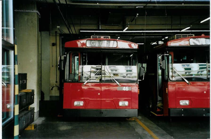 (088'235) - Bernmobil, Bern - Nr. 46 - FBW/Hess Gelenktrolleybus am 29. Juli 2006 in Bern, Eigergarage