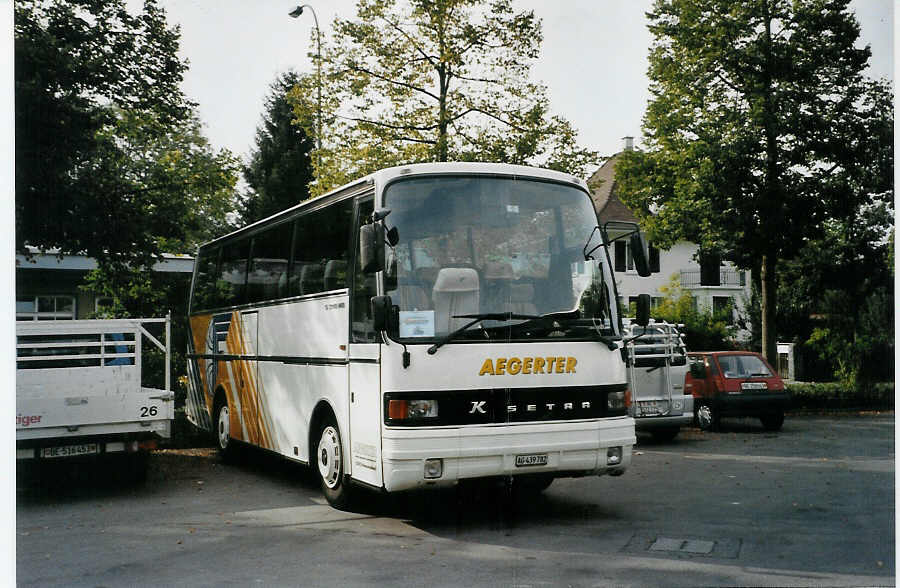 (089'810) - Aegerter, Hunzenschwil - AG 439'782 - Setra (ex Fankhauser, Sigriswil) am 30. September 2006 in Thun, Grabengut