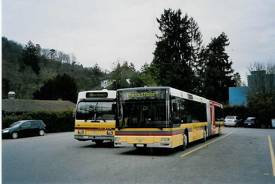 (091'016) - STI Thun - Nr. 107/BE 521'107 - MAN am 12. Dezember 2006 bei der Schifflndte Thun