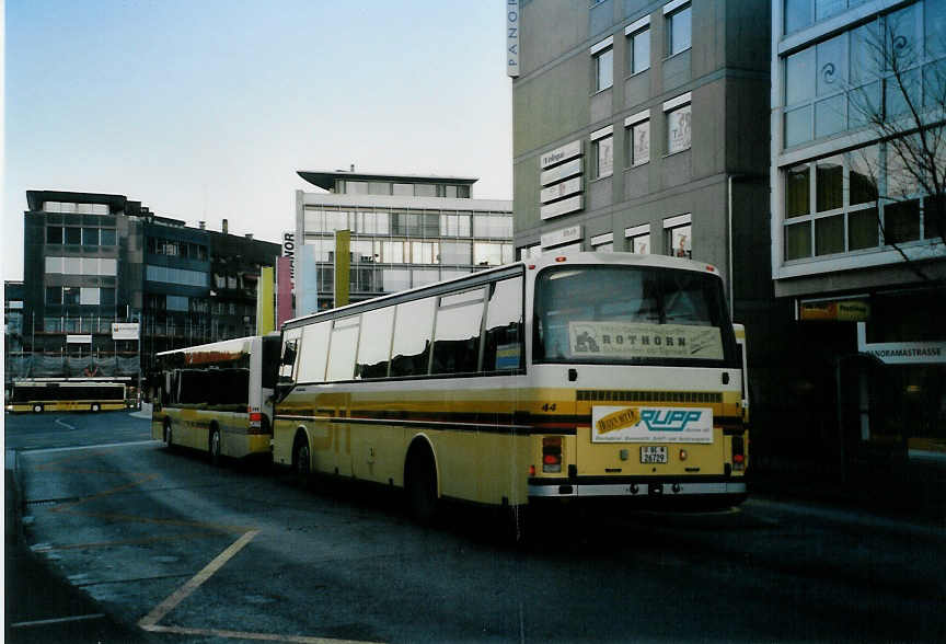 (091'603) - STI Thun - Nr. 44/BE 26'729 - Setra (ex AGS Sigriswil) am 13. Januar 2007 beim Bahnhof Thun