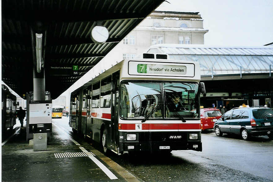 (093'122) - VBSG St. Gallen - Nr. 241/SG 198'241 - NAW/Hess am 22. Mrz 2007 beim Bahnhof St. Gallen