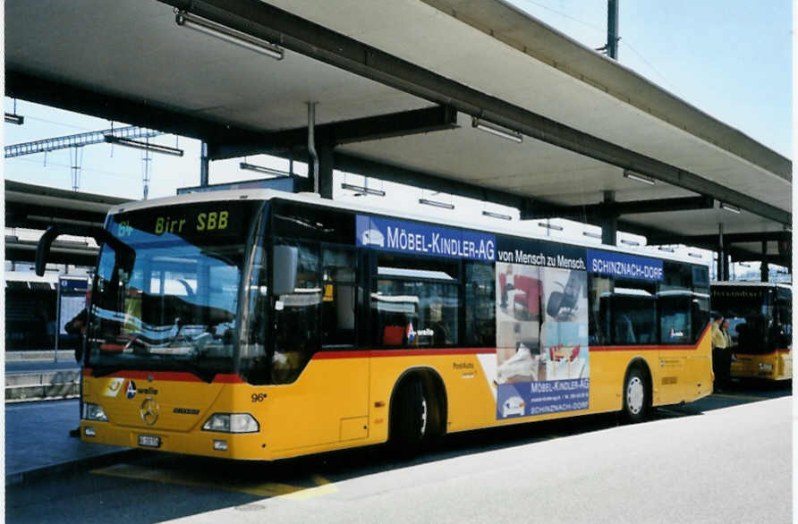 (094'032) - Voegtlin-Meyer, Brugg - Nr. 96/AG 100'556 - Mercedes am 14. April 2007 beim Bahnhof Brugg