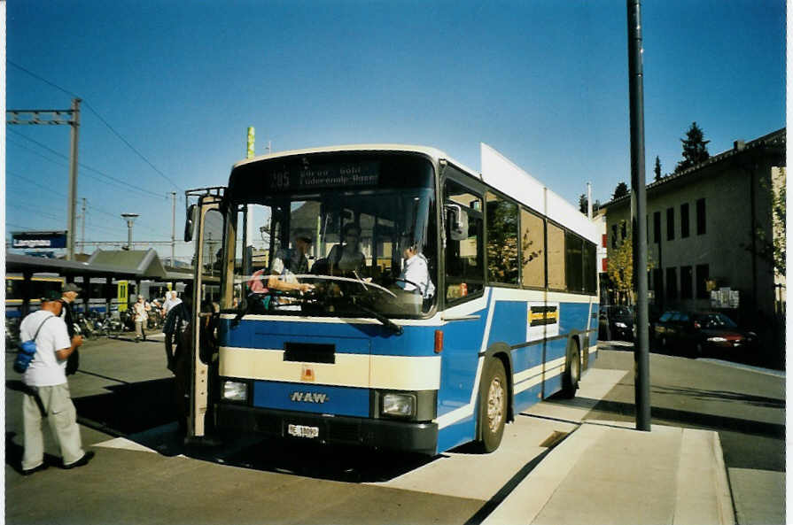 (096'113) - Busland, Burgdorf - Nr. 1/BE 18'090 - NAW/R&J (ex AOE Langnau Nr. 1) am 15. Juli 2007 beim Bahnhof Langnau