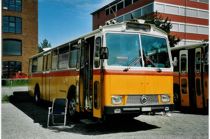 (097'316) - Aus der Schweiz: Gadliger, Horgen - ZH 293'555 - Saurer/Tscher (ex Lienert&Ehrler, Einsiedeln; ex Lienert, Einsiedeln) am 18. August 2007 in Schaan, Wohnbustreffen