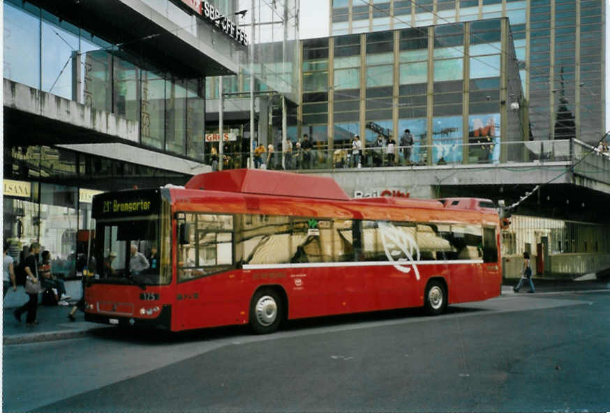 (097'622) - Bernmobil, Bern - Nr. 125/BE 624'125 - Volvo am 24. August 2007 beim Bahnhof Bern