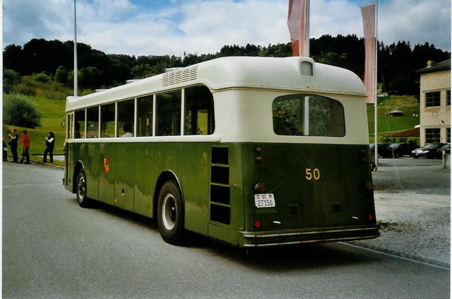 (098'506) - SVB Bern (TVB) - Nr. 50/BE 27'150 - Saurer/Gangloff am 9. September 2007 in Burgdorf, Ziegelei