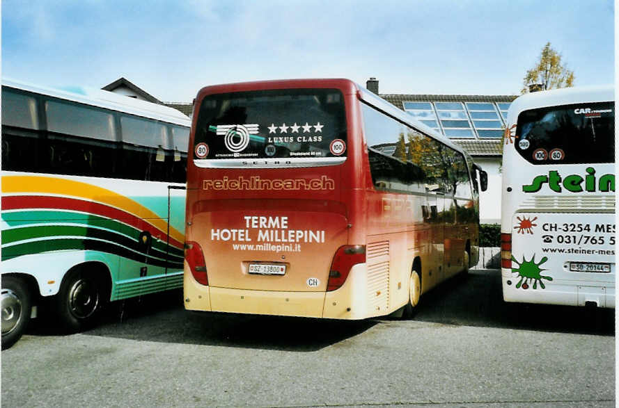 (099'617) - Aus der Schweiz: Reichlin, Goldau - SZ 13'800 - Setra am 2. Oktober 2007 in Rust, Europapark