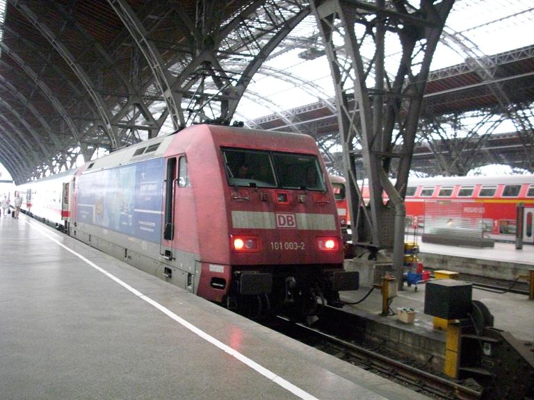 101 003 in Leipzig HBF am 30.08.2008