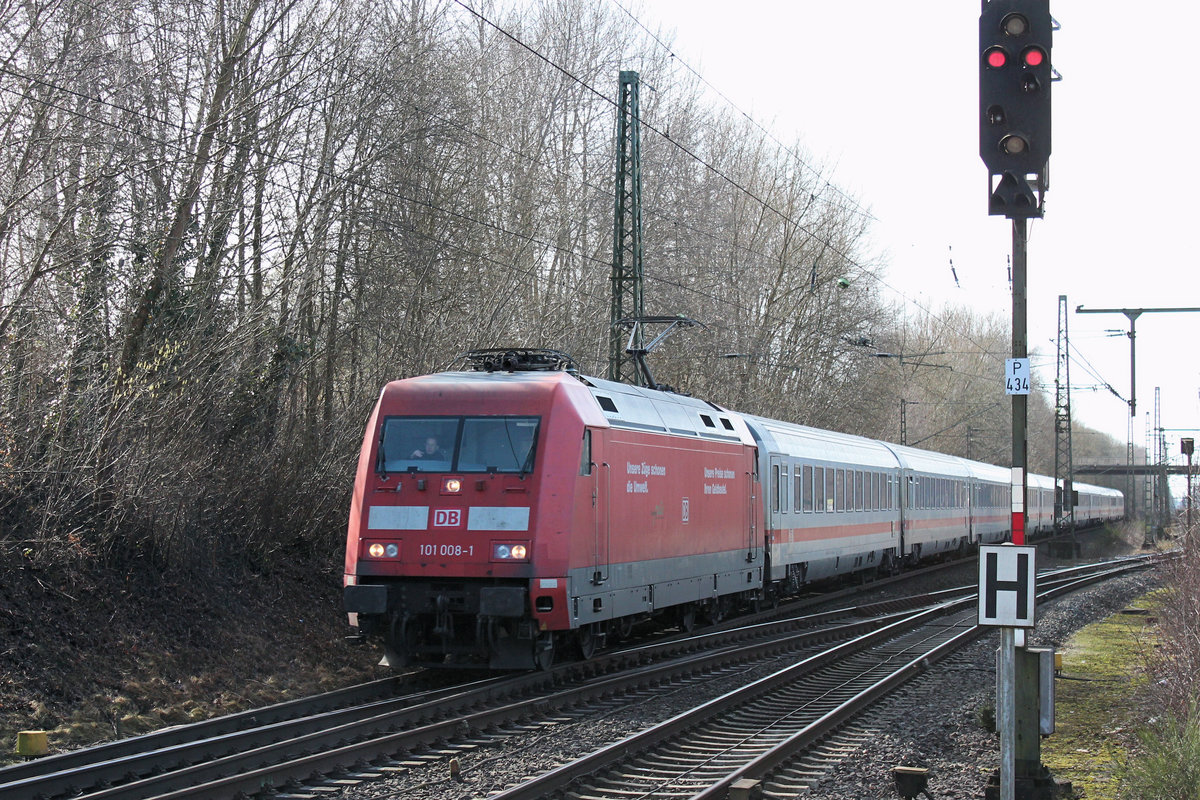 101 008-1 auf den Weg nach Hamburg. Tostedt den 03.03.2017
