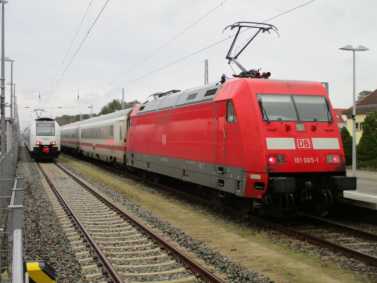 101 065,am 01.Januar 2023,in Binz mit dem IC nach Köln.