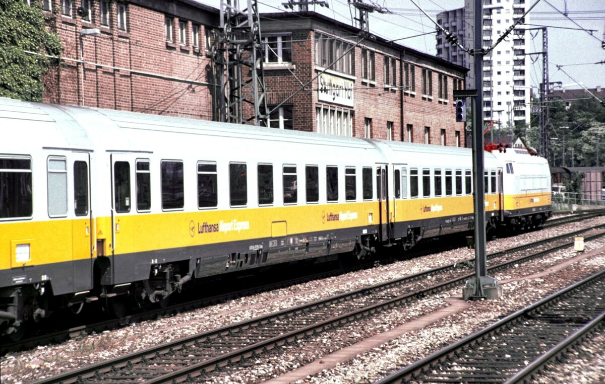 103 101-2 Airport Express in Stuttgart am 31.05.1991.