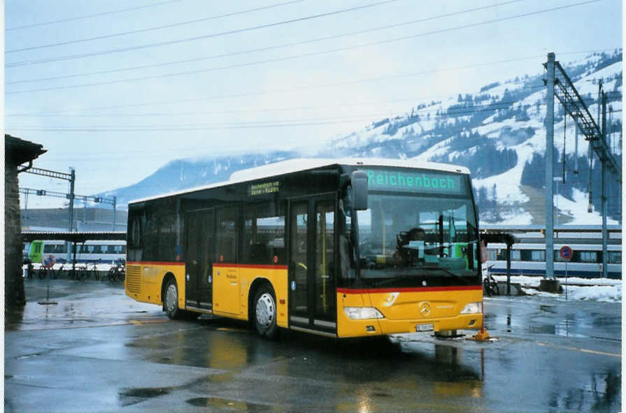 (103'007) - Portenier, Adelboden - Nr. 9/BE 508'209 - Mercedes am 6. Januar 2008 beim Bahnhof Frutigen