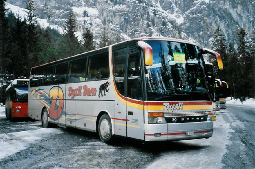 (103'111) - Dysli, Bern - Nr. 22/BE 107'820 - Setra am 6. Januar 2008 in Adelboden, Unter dem Birg