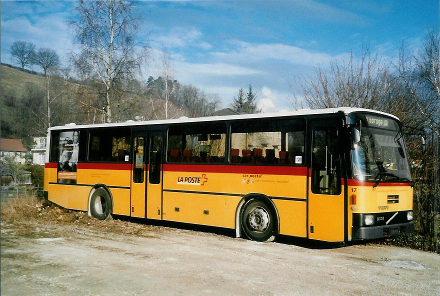 (104'432) - Stucki, Porrentruy - Nr. 17 - Volvo/Lauber am 20. Februar 2008 in Porrentruy, Garage