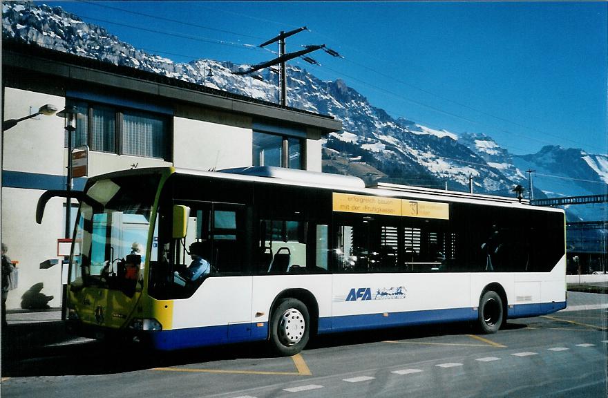 (104'633) - AFA Adelboden - Nr. 94/BE 398'916 - Mercedes am 24. Februar 2008 beim Bahnhof Frutigen