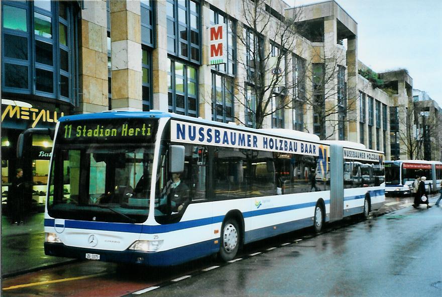 (105'402) - ZVB Zug - Nr. 25/ZG 3375 - Mercedes am 17. Mrz 2008 in Zug, Metalli