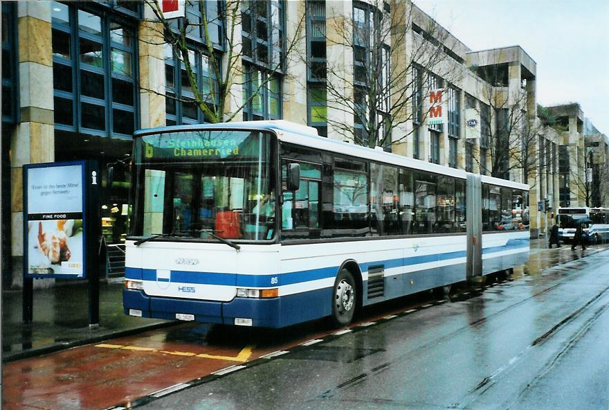 (105'408) - ZVB Zug - Nr. 85/ZG 58'285 - NAW/Hess am 17. Mrz 2008 in Zug, Metalli