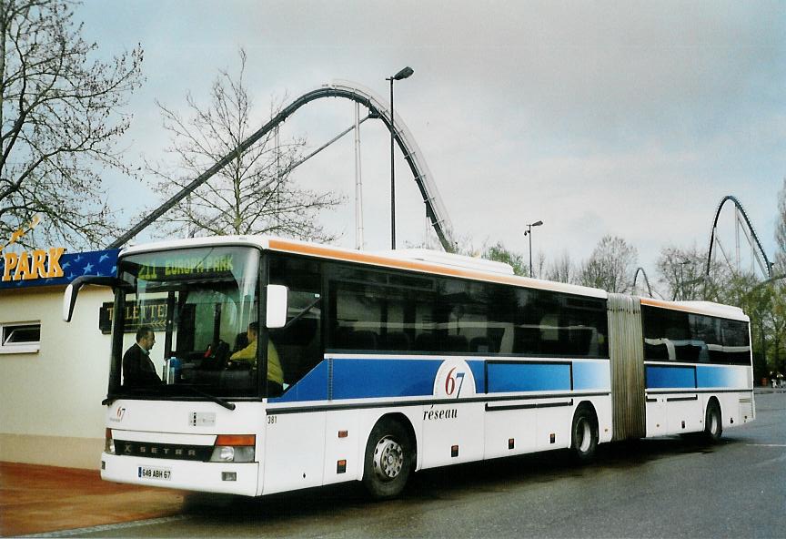 (106'531) - Aus Frankreich: Rseau 67, Strasbourg - Nr. 381/648 ABH 67 - Setra am 16. April 2008 in Rust, Europapark