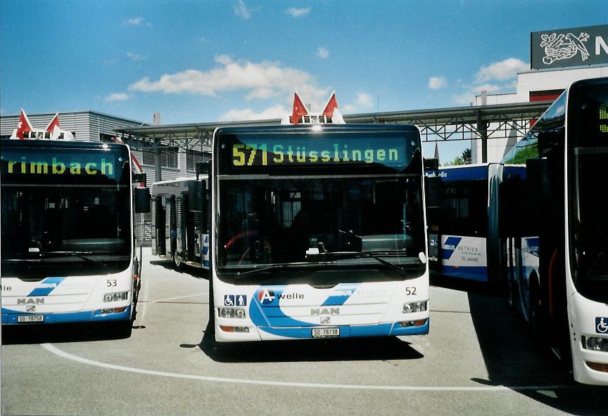 (108'128) - BOGG Wangen b.O. - Nr. 52/SO 78'738 - MAN am 21. Juni 2008 in Wangen, Garage