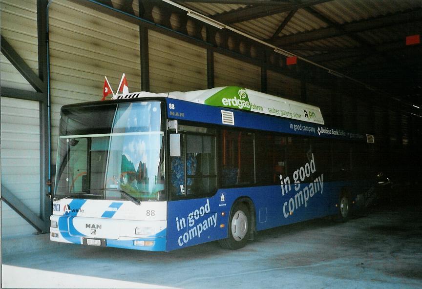 (108'202) - BOGG Wangen b.O. - Nr. 88/SO 68'118 - MAN am 21. Juni 2008 in Wangen, Garage