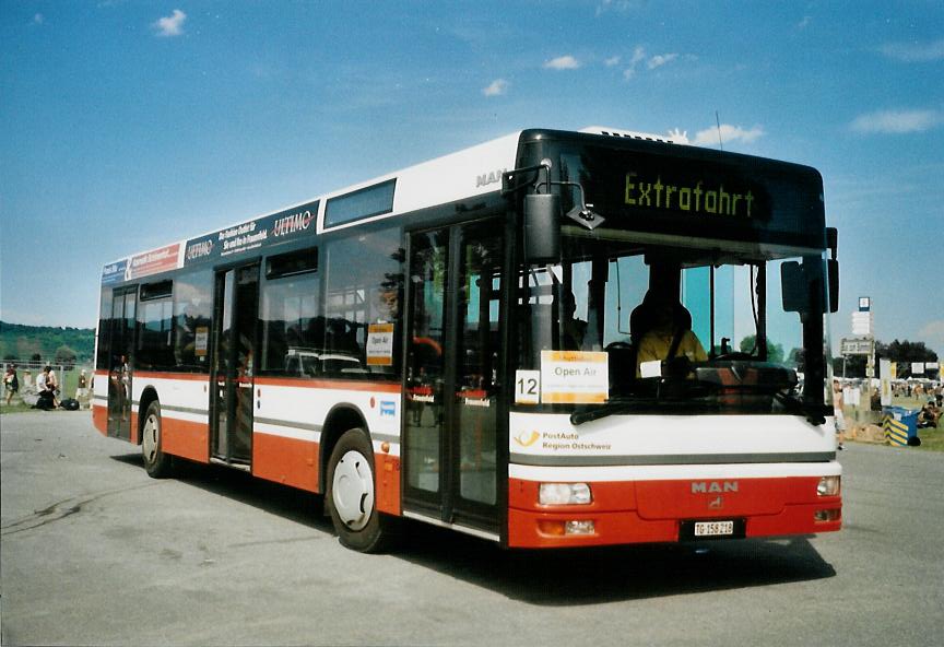 (109'034) - PostAuto Ostschweiz - Nr. 78/TG 158'218 - MAN am 11. Juli 2008 in Frauenfeld, Open-Air