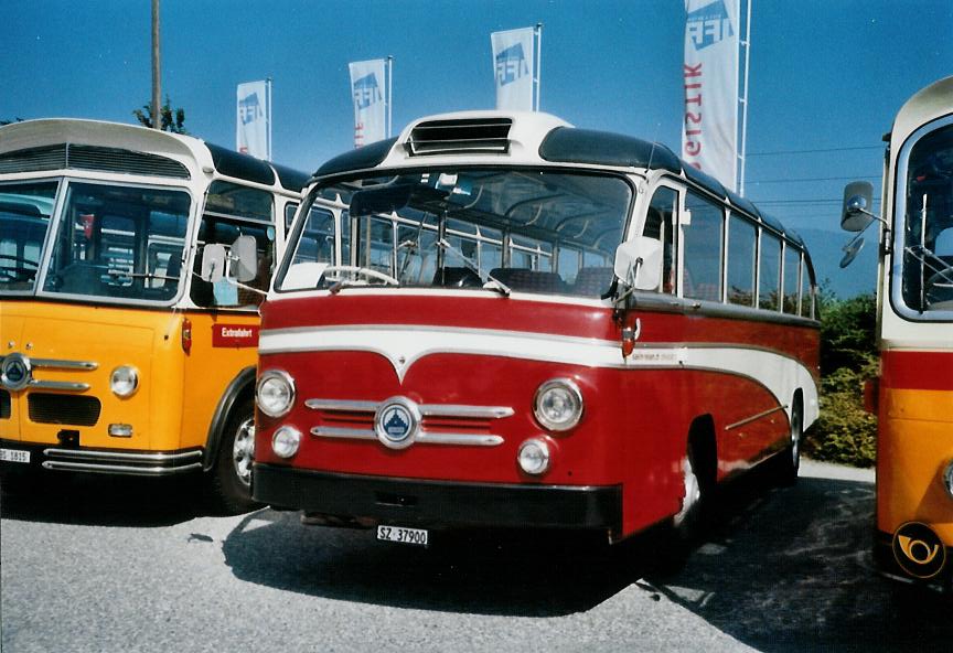 (110'602) - Klin, Mriken - SZ 37'900 - Saurer/Saurer (ex Groth, Dllikon; ex AVG Grindelwald; ex AWA Amden Nr. 2) am 30. August 2008 in Niederbipp, Saurertreffen