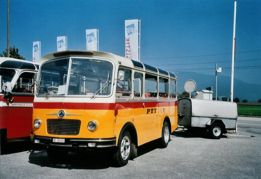 (110'603) - Schmid, Thrishaus - Nr. 9/BE 26'105 - Saurer/R&J (ex Geiger, Adelboden Nr. 9) am 30. August 2008 in Niederbipp, Saurertreffen