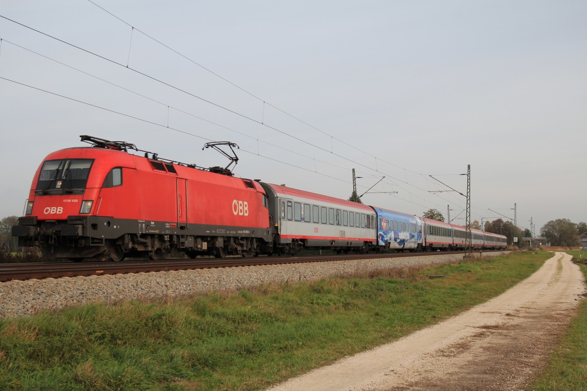 1116 150-2 aus Salzburg kommend am 1. November 2013 bei bersee.