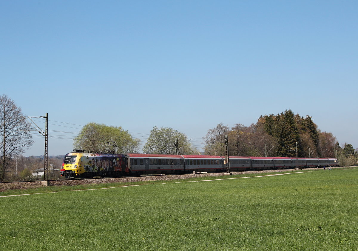 1116 153-8  AMTC  am 11. April 2016 kurz nach Prien am Chiemsee.