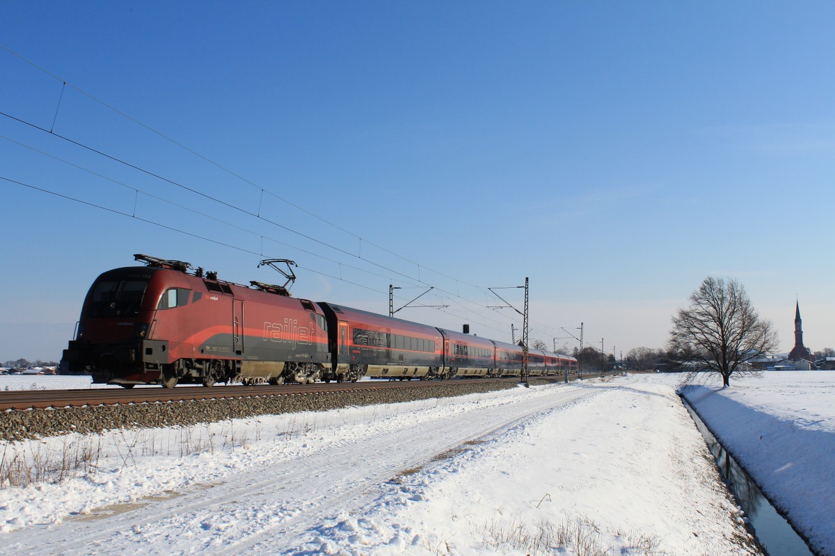 1116 222-9 nochmals bei bersee, diesmal am 10. Februar 2013.