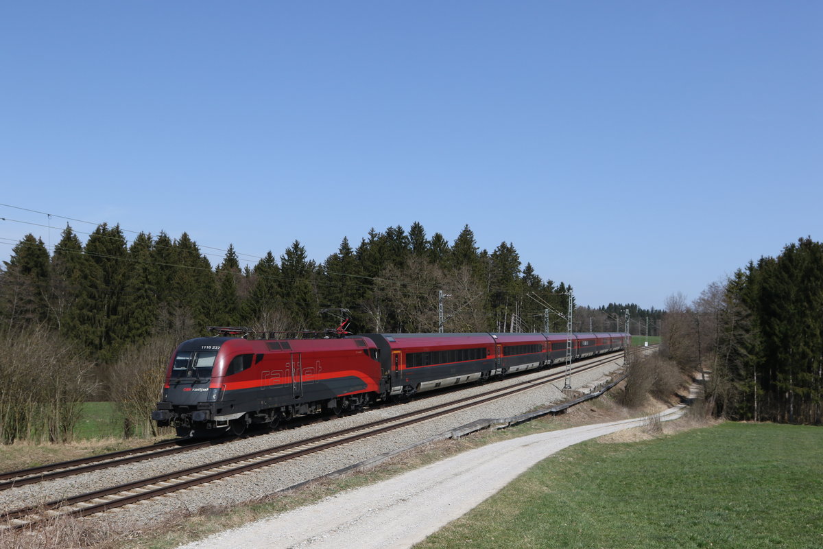 1116 237 am 1. April 2021 bei Grabensttt im Chiemgau.